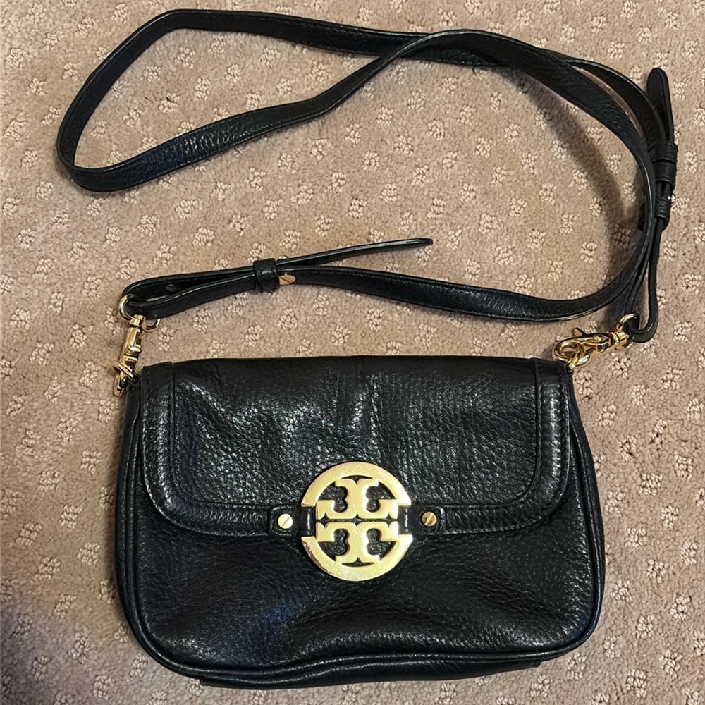 Torch Burch Leather Cross Body Bag